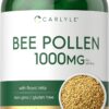 Suplemento Bee Pollen Carlyle 1000mg - Fortaleça sua Energia e Vitalidade com Ingredientes Naturais
