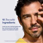 Multivitamínico Ritual Men’s 18+ - Suporte Diário para Energia, Músculos e Coração - 60 Cápsulas - 7