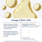 Suplemento Vegan Omega 3 Ritual - DHA e EPA para Saúde do Coração, Cérebro e Olhos - 30 Cápsulas com Aroma de Cítricos - 6