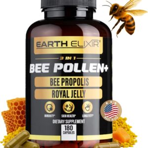 Cápsulas Orgânicas de Pólen de Abelha 3 em 1 - Energia Natural e Suporte Imunológico