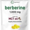 Berberina 1000mg com Óleo MCT Micro Ingredients - Suporte à Saúde Metabólica e Digestiva