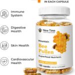 Pólen de Abelha Orgânico 180 Cápsulas - Suplemento Natural para Energia, Vitalidade e Suporte Imunológico - 3