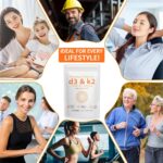 Daiasns Vitamina D3 10000 UI e K2 200 mcg - Suporte para Saúde Muscular e Imunidade - 3