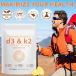 Daiasns Vitamina D3 10000 UI e K2 200 mcg - Suporte para Saúde Muscular e Imunidade - 7