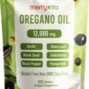 Óleo de Orégano MERRY VITA com Óleo de Semente Negra - Suporte Imunológico e Antioxidante em Cápsulas