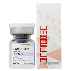 Peptídeo Ipamorelin 2mg/5mg/10mg Umbrella Labs - Aumenta a Secreção do Hormônio do Crescimento em Pesquisas