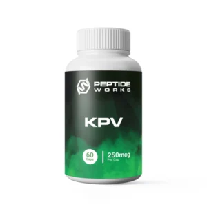 Cápsulas de KPV Peptide Works 60 Cápsulas - Suporte Anti-inflamatório e Saúde Intestinal