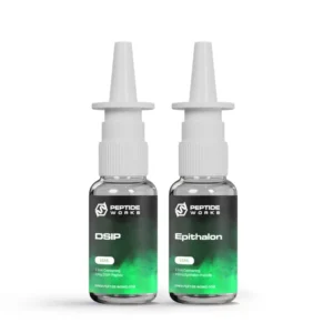 Kit Nasal de DSIP e Epithalon Peptide Works 15ml - Melhora do Sono e Longevidade - 15ml Stack