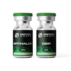 Kit de Peptídeos Epithalon e DSIP Peptide Works 10mg + 2mg - Aumente sua Longevidade e Melhore o Sono Restaurador