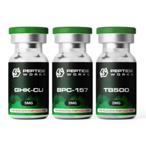 Kit de Peptídeos BPC-157 TB500 GHK-Cu Peptide Works 2mg - Acelere sua Cicatrização e Regeneração Celular