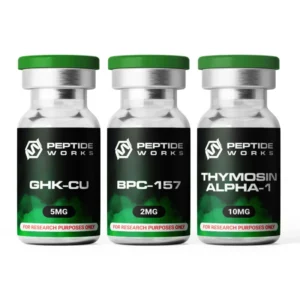 Kit de Peptídeos BPC-157 GHK-Cu Thymosin Alpha-1 2mg - Regeneração e Suporte Imunológico Completo