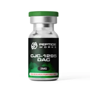 Frasco de Peptídeo CJC-1295 DAC 2mg Peptide Works - Aumenta a Longevidade e Melhora Resultados Terapêuticos - 2mg ampola