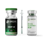 Peptídeo GDF-8 1mg Peptide Works - Aumenta a Massa Muscular e Força - Kit incl. 1mg ampola, 10ml bac water, syringes