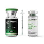 Vial de Peptídeo LL-37 5mg Peptide Works - Fortalecimento Imunológico e Aceleração na Cicatrização - Kit incl. 5mg ampola, 10ml bac water, syringes