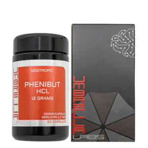 Pó Nootrópico Phenibut HCl 200mg - Suplemento para Pesquisa Laboratorial com 60 Cápsulas