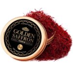 Golden Saffron - Fios de Açafrão Puro Premium Grade A+ Super Negin, 10g - Sabor e Cor para suas Receitas - 10
