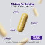 Suplemento de Açafrão Dorado Nutrition - Apoio ao Humor, Energia e Visão com 90 Cápsulas - 4
