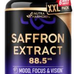 Suplemento Natural de Açafrão - Extrato Puro 88,5 mg - Suporte à Saúde Mental e Visual - 9