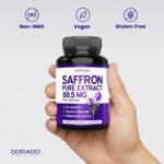 Suplemento de Açafrão Dorado Nutrition - Apoio ao Humor, Energia e Visão com 90 Cápsulas - 7