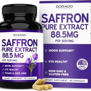 Suplemento de Açafrão Dorado Nutrition - Apoio ao Humor, Energia e Visão com 90 Cápsulas