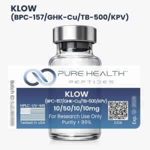 KLOW Peptídeos de Saúde Pura 10/50/10/10mg - Mistura Avançada para Pesquisa em Laboratório