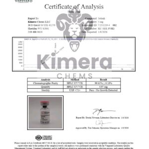 Selank Kimera Chems - Peptídeo Sintético para Modulação Cognitiva e Redução de Estresse