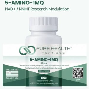 5-Amino-1MQ Peptídeo Pure Health Peptides 50mg - Apoio Avançado para Pesquisa Laboratorial