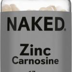 Naked Zinc Carnosine - Suplemento Vegano para Saúde do Intestino e Imunidade 60 Cápsulas