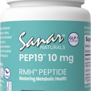 Sanar Naturals PEP19 10mg - Suplemento de Peptídeo para Suporte Metabólico e Controle de Peso