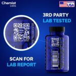 Cápsulas de Azul de Metileno Chemist Labs - 99% Pureza para Suporte Celular e Mitochondrial - 4