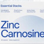 Zinco Carnosina Essential Stacks 75mg - Suporte ao Intestino e Fórmula Hipoalergênica - 60 Cápsulas