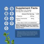 L-Theanine Líquido 200mg - Suplemento Nootrópico para Foco e Relaxamento para Adultos e Crianças - 8
