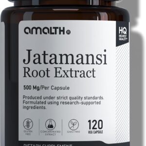 Cápsulas de Jatamansi AMALTH 500mg - Suplemento Natural para Bem-Estar Diário