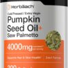 Óleo de Semente de Abóbora com Saw Palmetto Horbäach 4000mg - Suporte para Cabelos e Pele