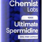 Suplemento de Spermidina Chemist Labs - Fórmula 100x para Longevidade e Bem-Estar - 120 Cápsulas - 10