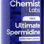 Suplemento de Spermidina Chemist Labs - Fórmula 100x para Longevidade e Bem-Estar - 120 Cápsulas