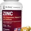 Dr. Berg Zinc 30 mg - Fórmula Imunológica 7 em 1 com Zinco, Vitamina D e Selênio