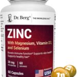 Dr. Berg Zinc 30 mg - Fórmula Imunológica 7 em 1 com Zinco, Vitamina D e Selênio