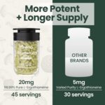 Suplemento de Ergotioneína 20mg - Fórmula Antioxidante Potente com Resveratrol, Quercetina, PQQ e Vitamina C - 5