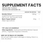 Cápsulas de Extrato de Folha de Banaba 150mg - Suporte Herbal com Ácido Corosólico 2% - 2