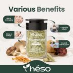 Suplemento de Ergotioneína 20mg - Fórmula Antioxidante Potente com Resveratrol, Quercetina, PQQ e Vitamina C - 7