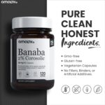 Cápsulas de Extrato de Folha de Banaba 150mg - Suporte Herbal com Ácido Corosólico 2% - 6