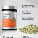 Óleo de Semente de Abóbora com Saw Palmetto Horbäach 4000mg - Suporte para Cabelos e Pele - 4