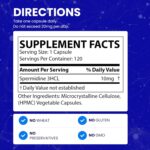 Suplemento de Spermidina Chemist Labs - Fórmula 100x para Longevidade e Bem-Estar - 120 Cápsulas - 7