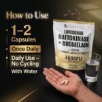 Liposomal Nattokinase 4000 FU + Bromelain 200mg - Suporte à Circulação e Saúde Cardiovascular - 4