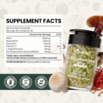 Suplemento de Ergotioneína 20mg - Fórmula Antioxidante Potente com Resveratrol, Quercetina, PQQ e Vitamina C - 3