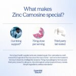 Zinco Carnosina Essential Stacks 75mg - Suporte ao Intestino e Fórmula Hipoalergênica - 60 Cápsulas - 4