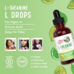 Gotas Líquidas de L-Theanine 200mg MaryRuth's - Suporte ao Humor e Concentração Natural - 9