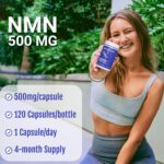 UpNourish NMN 500mg - Suplemento para Aumento de Energia e Vitalidade - 3