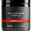 Suplemento de Zinco L-Carnosina 1000 mg - Fórmula Tripla com L-Glutamina e Ulmeiro